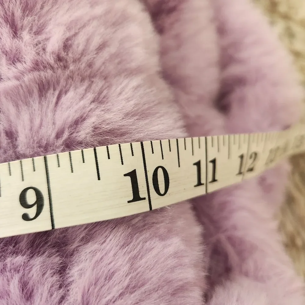 asos Design Lavender Faux Fur Tote‎ Bag